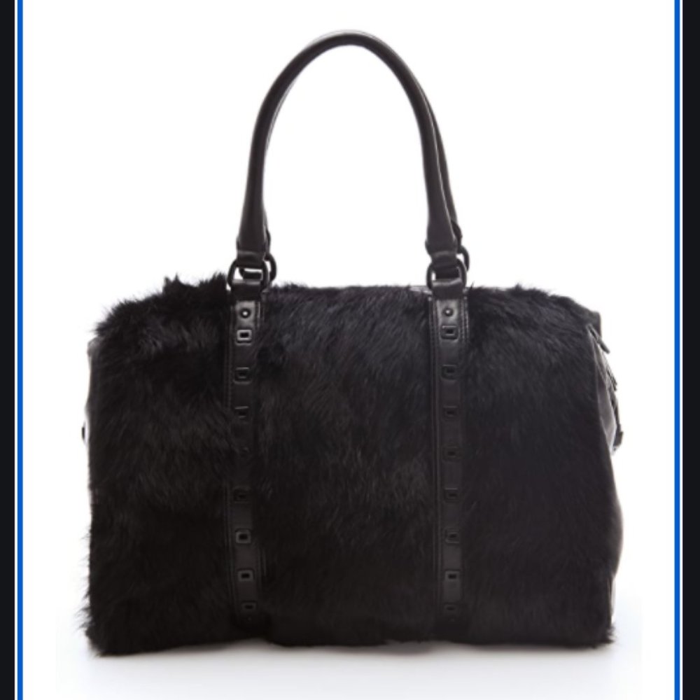 REBECCA MINKOFF RILEY BAG - Fur & Leather